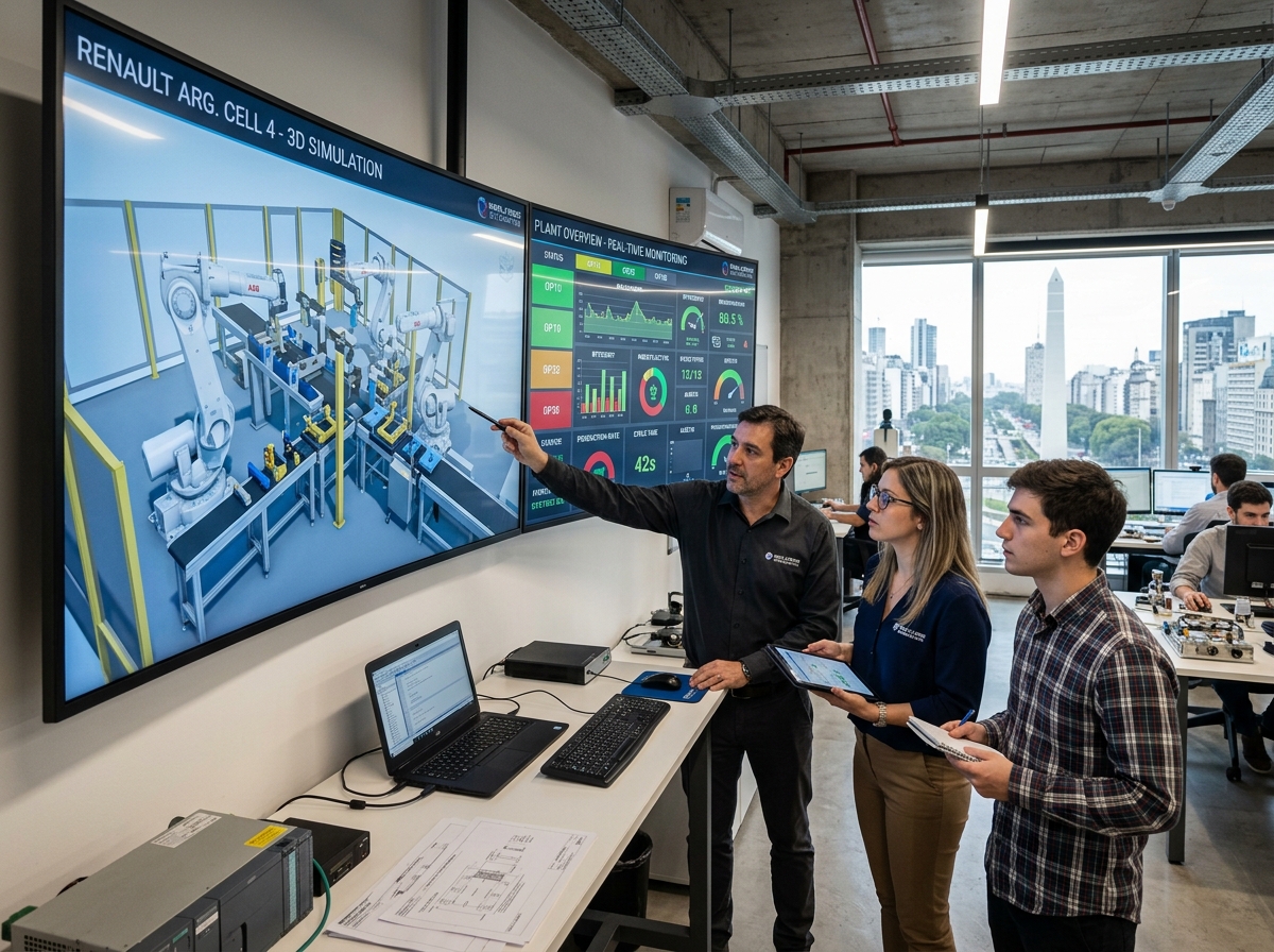 Rorber Consultoría en Robótica Industrial y Automatización B2B AR Laboratorio de Simulación Robótica
